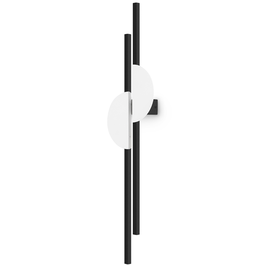 Изображение товара Светильник настенный правосторонний Modern, Skyline, 19,2х6х79 см, черный/белый
