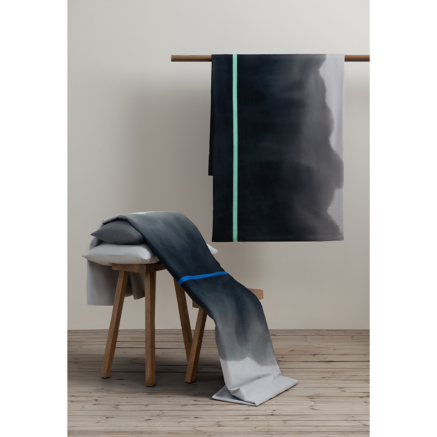 Изображение товара Комплект постельного белья из умягченного сатина из коллекции Slow Motion, Electric Blue, 150х200 см