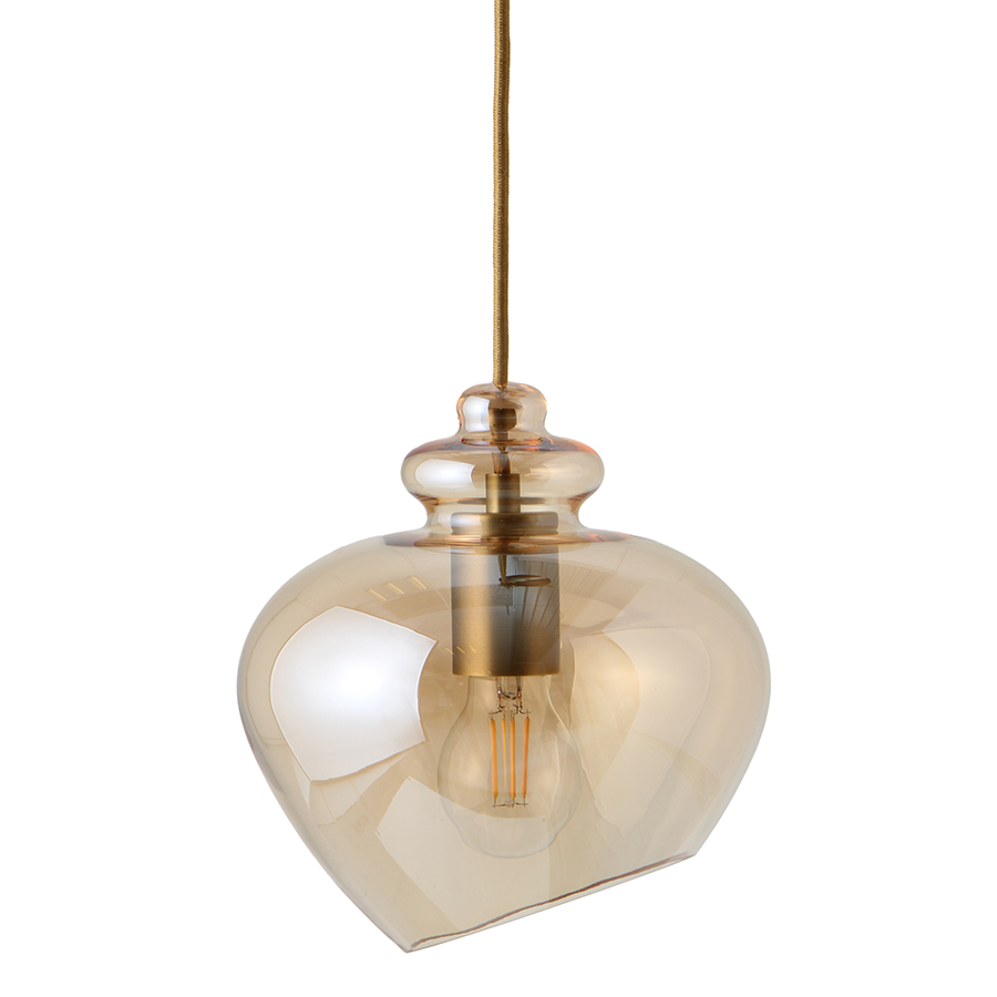 Изображение товара Лампа подвесная Grace, 25хØ21 см, стекло, шампань