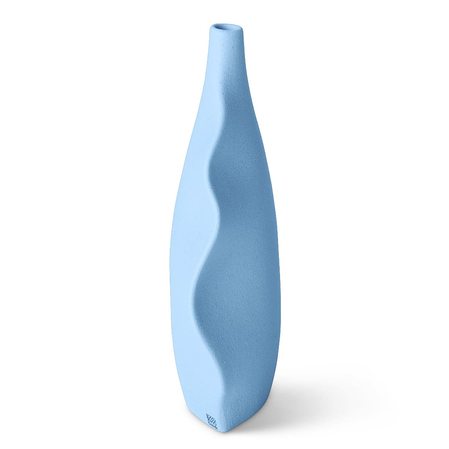Изображение товара Бутылка декоративная Onda, 21 см, голубая