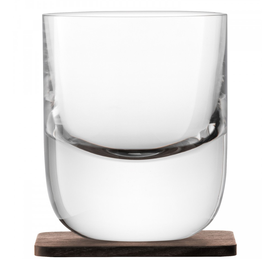 Изображение товара Набор стаканов с деревянными подставками Renfrew Whisky, 270 мл, 2 шт.