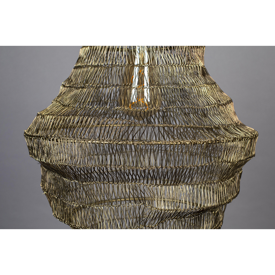 Изображение товара Светильник подвесной Dutchbone, Luca, 36x36x5 см, латунь