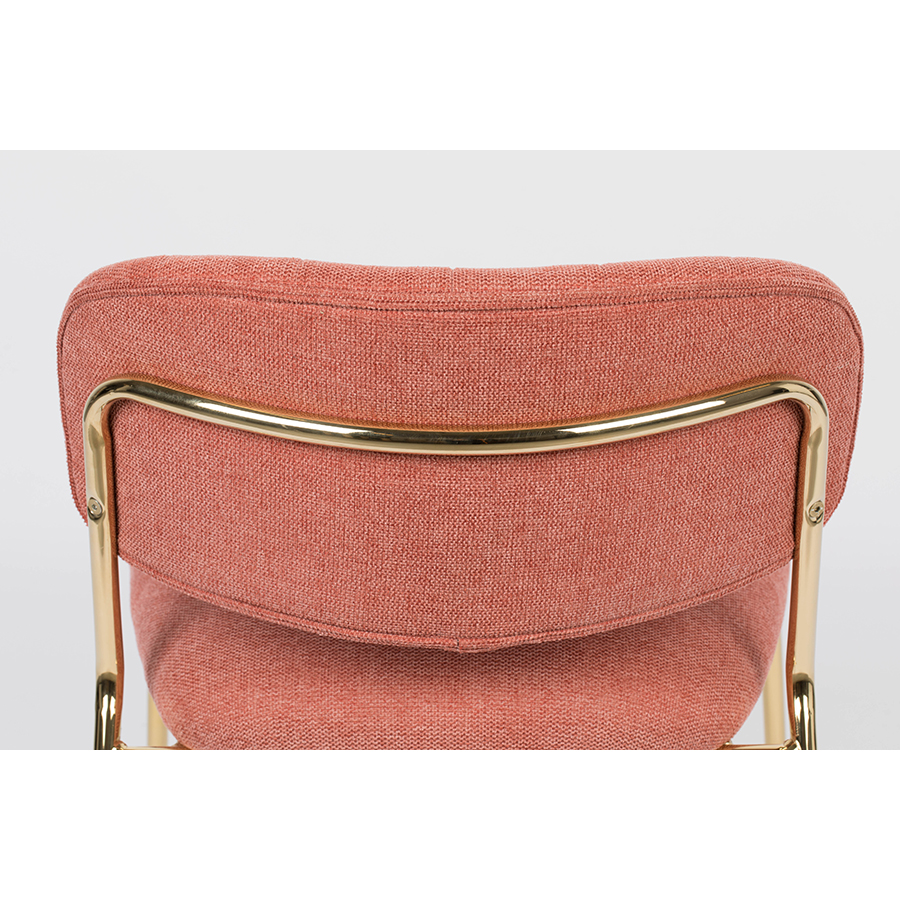 Изображение товара Лаунж-кресло White label living, Jolien, 56х60х68 см, розовое