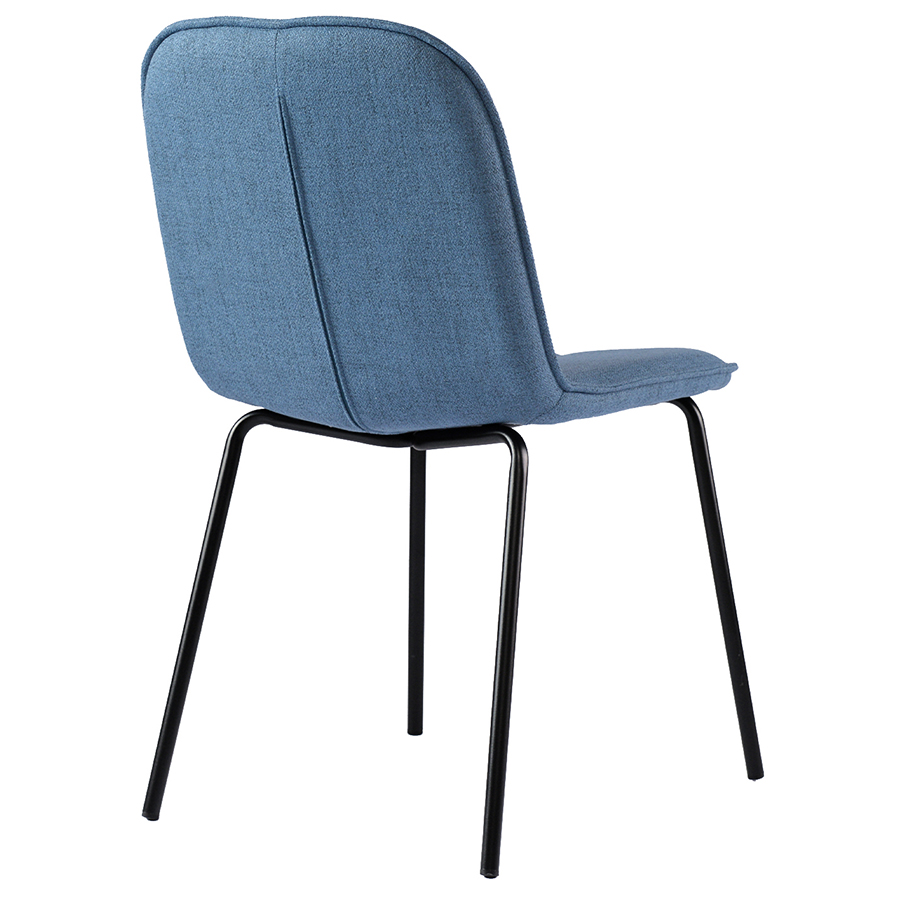 Изображение товара Набор из 4 стульев Adrian, рогожка, синие