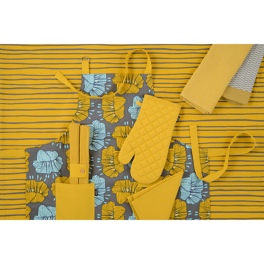 Изображение товара Салфетка сервировочная из хлопка горчичного цвета из коллекции Prairie, 45х45 см
