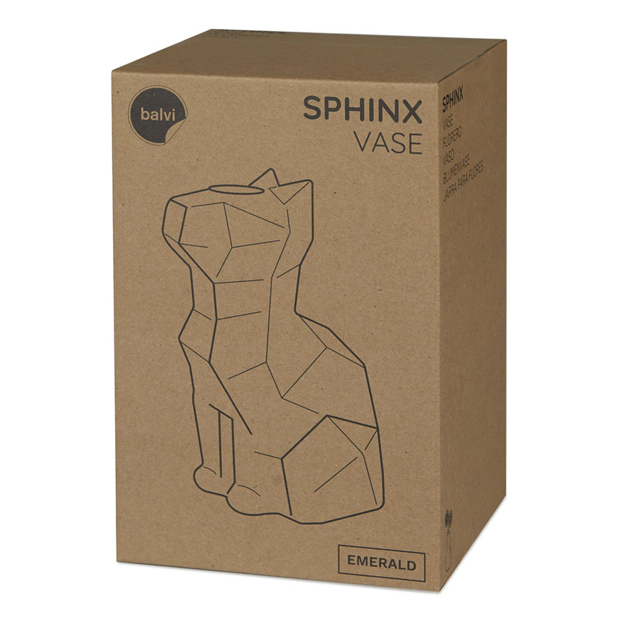 Изображение товара Ваза Sphinx Cat, 23 см, синяя