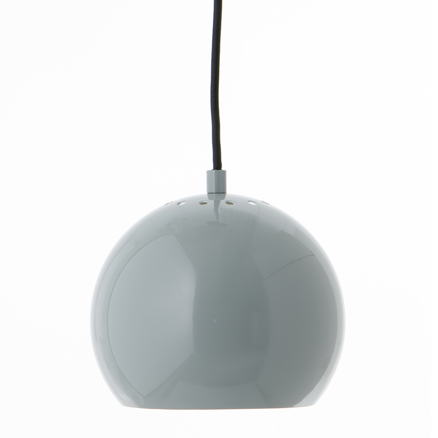 Изображение товара Лампа подвесная Ball, 16хØ18 см, мятная глянцевая, черный шнур