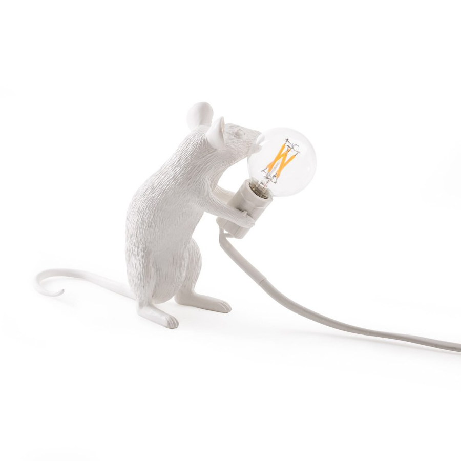 Изображение товара Светильник настольный Mouse Lamp Sitting, белый