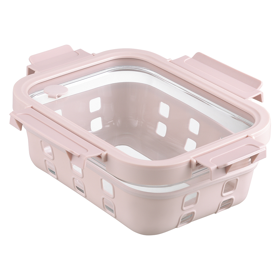 Изображение товара Контейнер для запекания, хранения и переноски продуктов в чехле Smart Solutions, 1050 мл, розовый