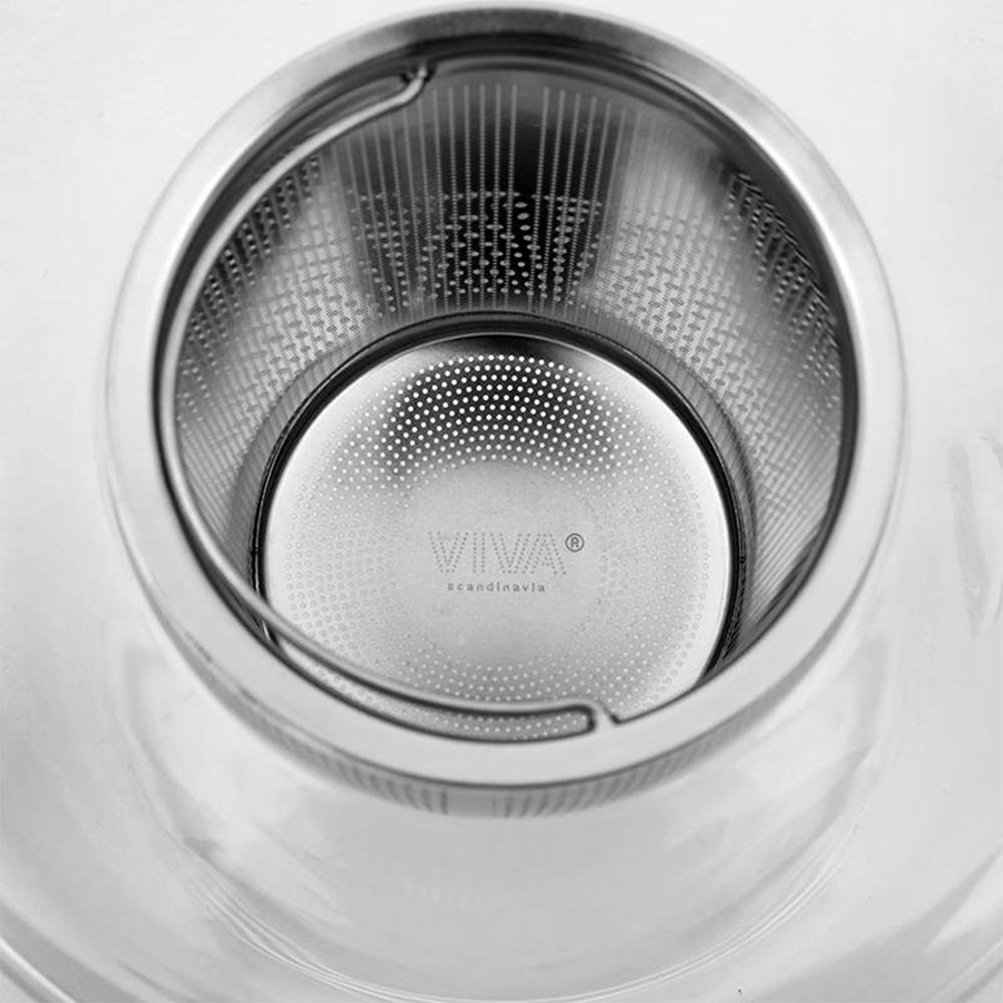 Изображение товара Чайник заварочный с ситечком Viva Scandinavia, Infusion, 1 л, прозрачный/черный