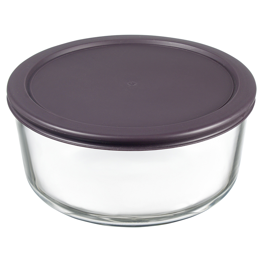 Изображение товара Контейнер для запекания и хранения круглый с крышкой, 1,6 л, темно-сливовый