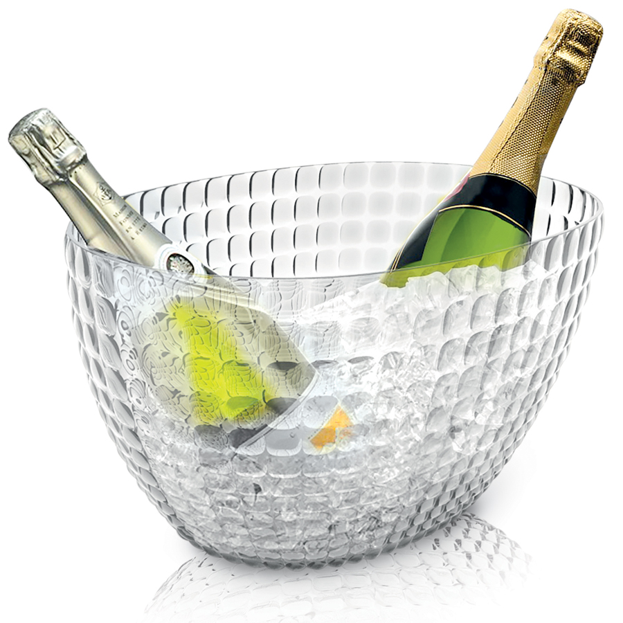 Изображение товара Ведерко для шампанского Tiffany, 28х19х17 см, прозрачное