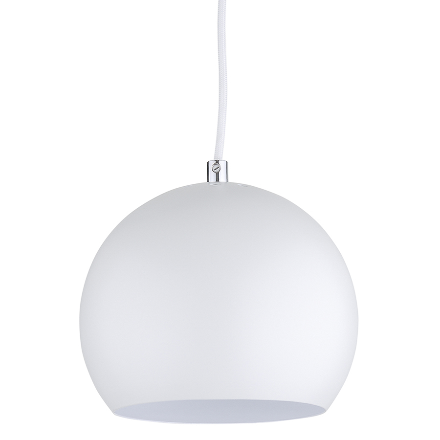 Изображение товара Лампа подвесная Ball, 16хØ18 см, белая матовая, белый шнур