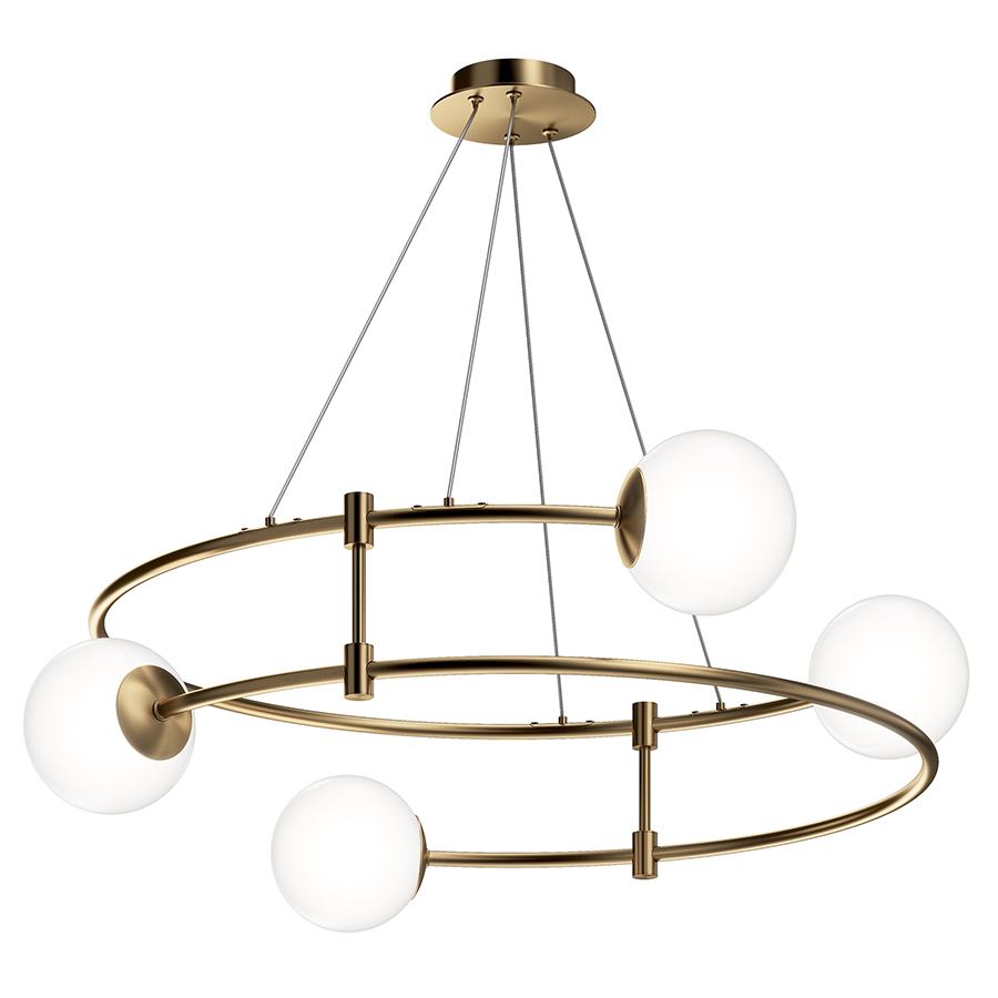 Изображение товара Светильник подвесной Modern, Balance, 4 лампы, Ø61х24,5 см, золото