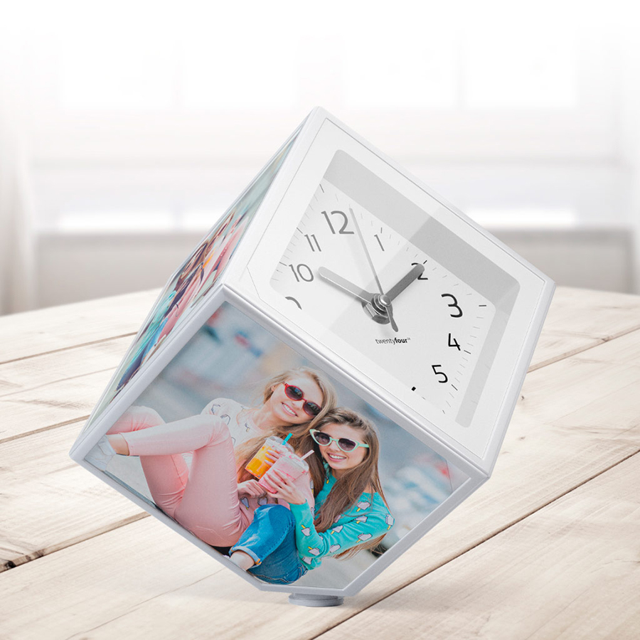 Изображение товара Держатель-часы для фотографий Photo-Clock, белый