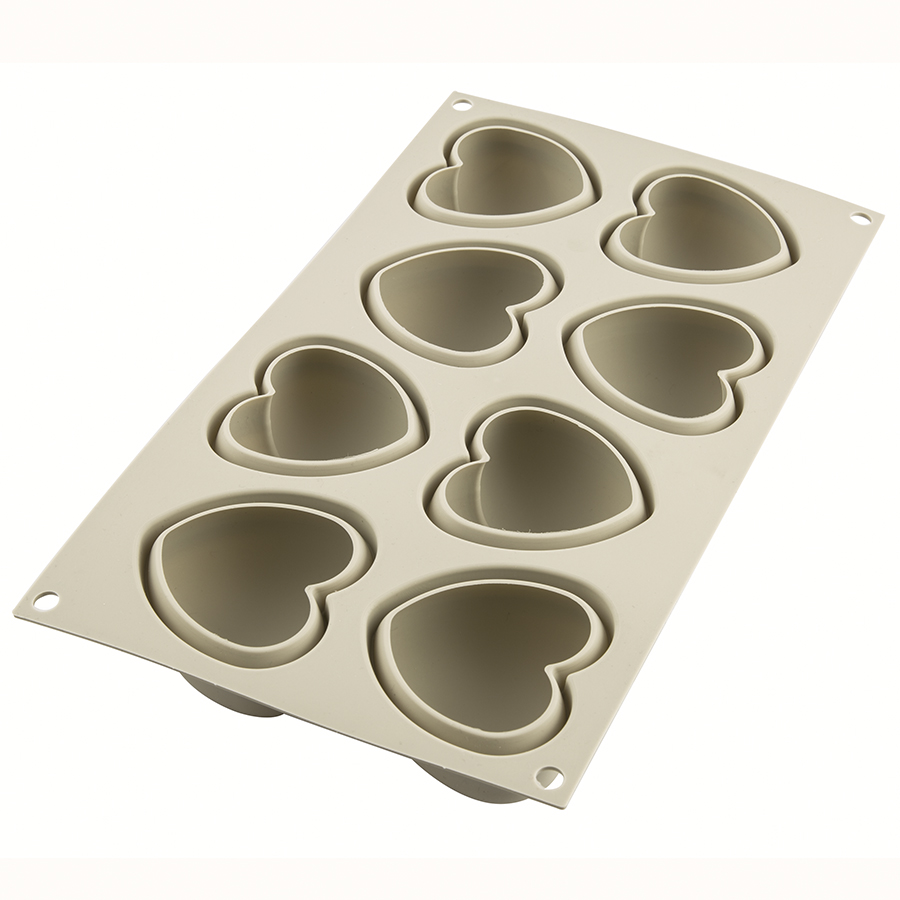 Изображение товара Форма силиконовая для приготовления пирожных Cuoricino, 20,5х19,8 см