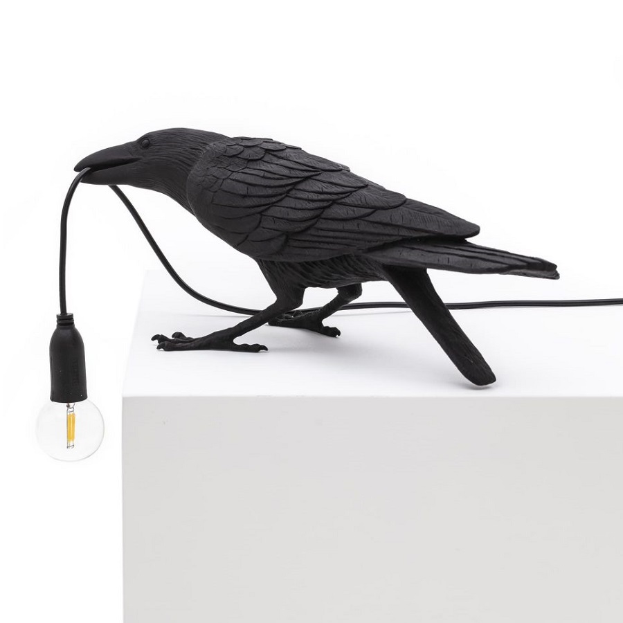 Изображение товара Светильник Bird Lamp Playing, черный