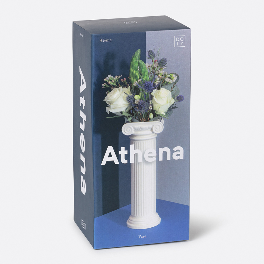 Изображение товара Ваза для цветов Athena, 25 см, белая