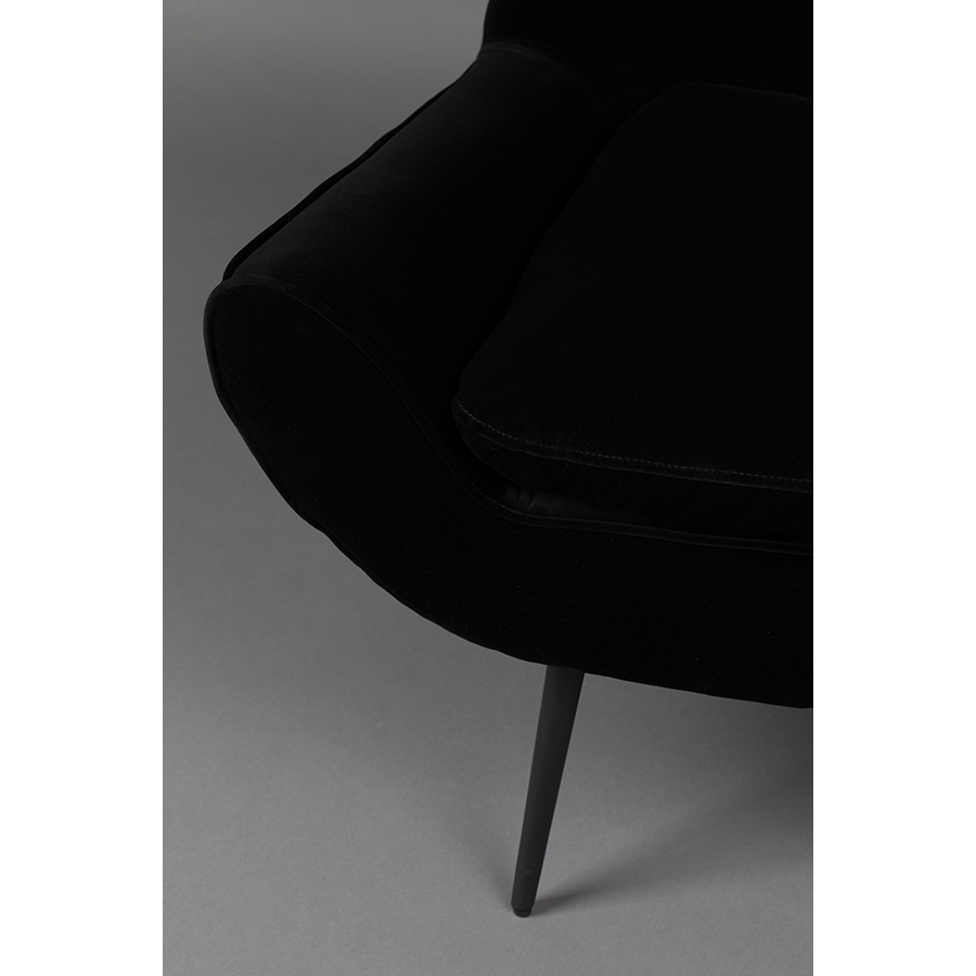 Изображение товара Лаунж-кресло Dutchbone, Glodis, 80х79,5х83,5 см, черное