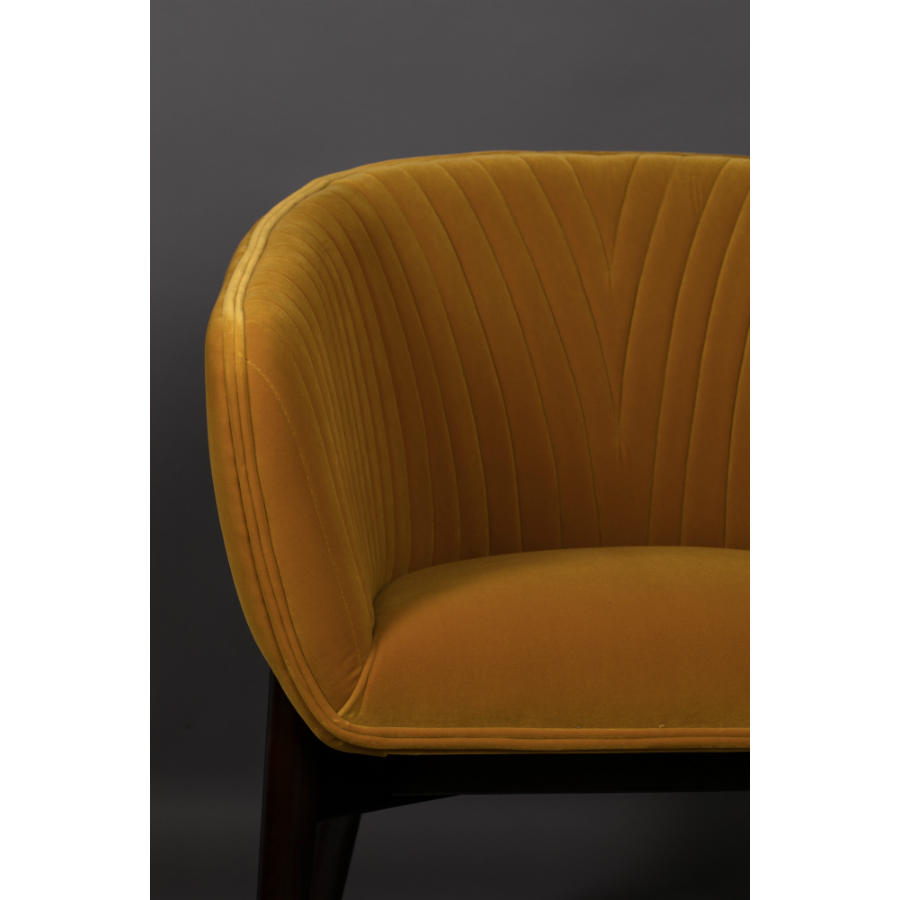 Изображение товара Кресло для отдыха Dutchbone, Dolly, 71x67x80см, горчичное