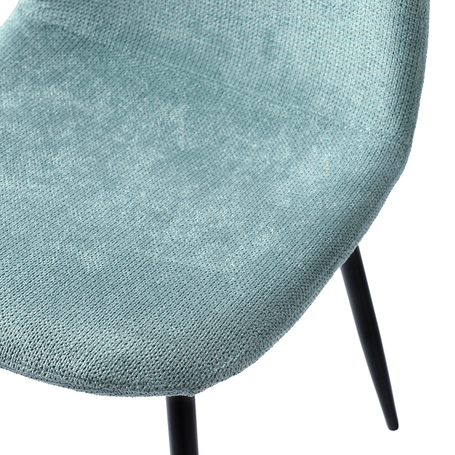 Изображение товара Набор из 4 стульев Breeze, фактурный шенилл, светло-бирюзовые