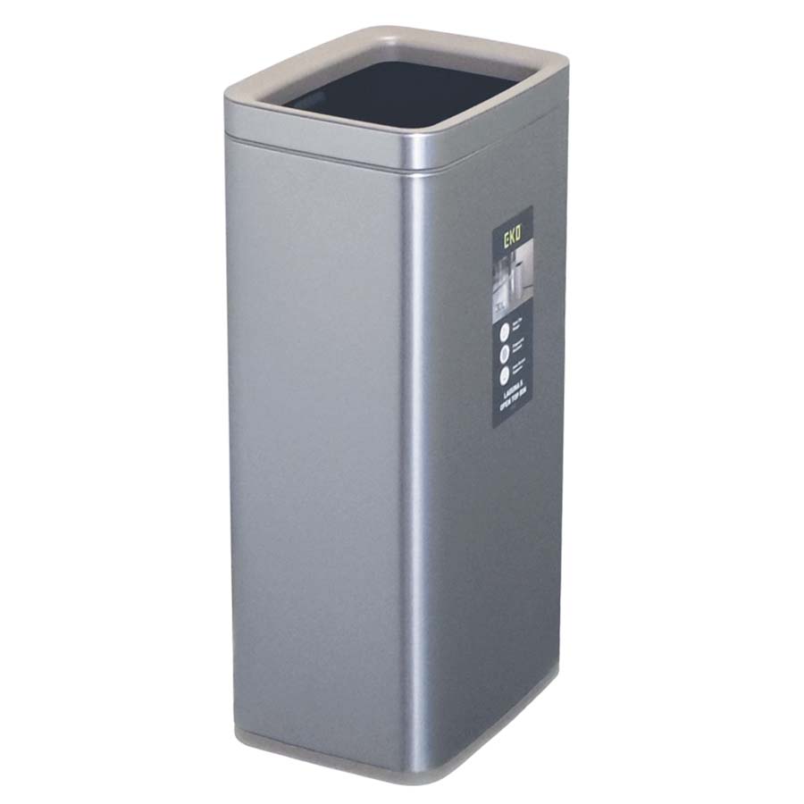 Изображение товара Ведро мусорное Laguna, открытое, нержавеющая сталь, 30 л