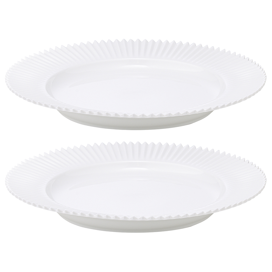 Изображение товара Набор из двух тарелок белого цвета из коллекции Edge, 26 см