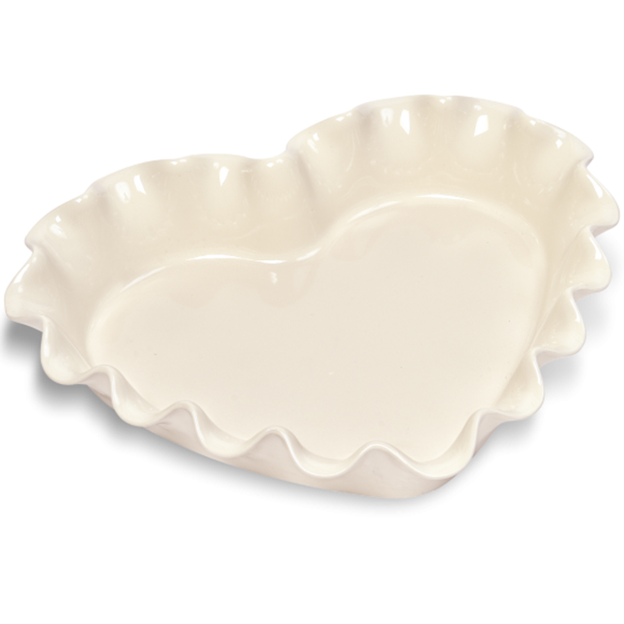 Изображение товара Форма для пирога Сердце, 28х32,5х6 см, крем
