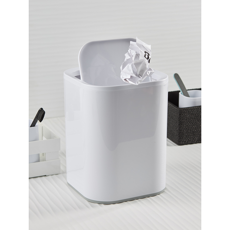 Изображение товара Контейнер для мусора Tyer, 7 л, белый/серый