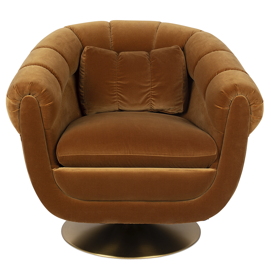 Изображение товара Лаунж-кресло Dutchbone, Member, 82x88x79 см, коричневое