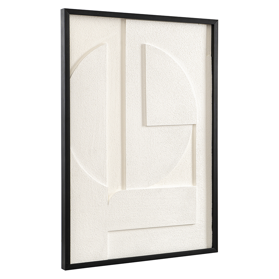 Изображение товара Панно декоративное с эффектом 3D Minimalism, 50х70 см, белый\бежевый