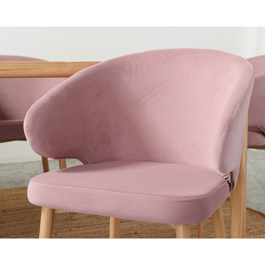Изображение товара Кресло Cecilia, велюр, пудрово-розовое