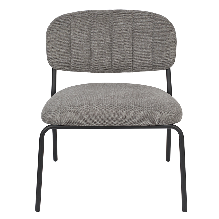 Изображение товара Лаунж-кресло White label living, Jolien, 56х60х68 см, светло-серое