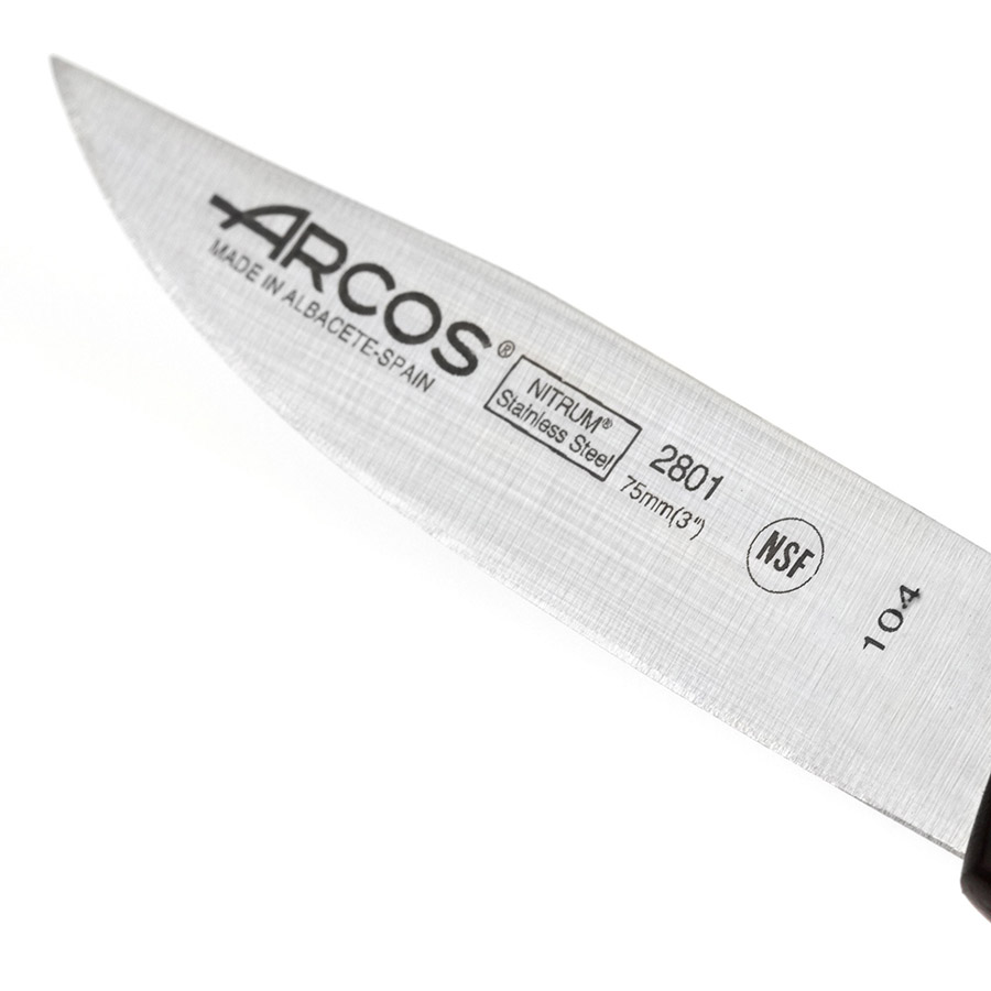 Изображение товара Нож кухонный для чистки овощей Universal, 7,5 см, черная рукоятка