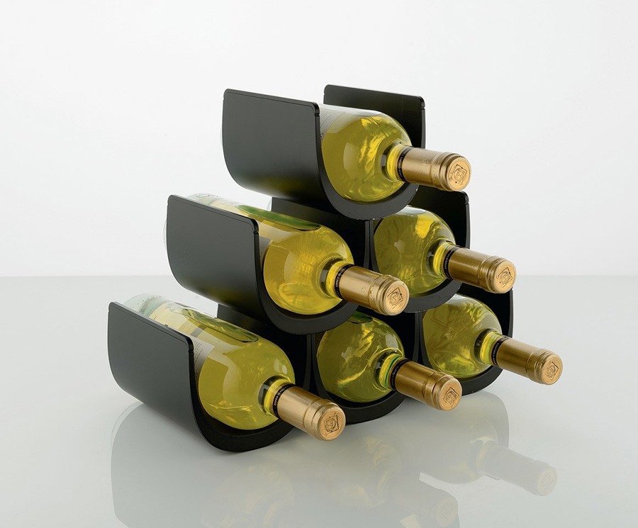Изображение товара Подставка модульная для винных бутылок Noe, 30x34,5x15,5 см, черная