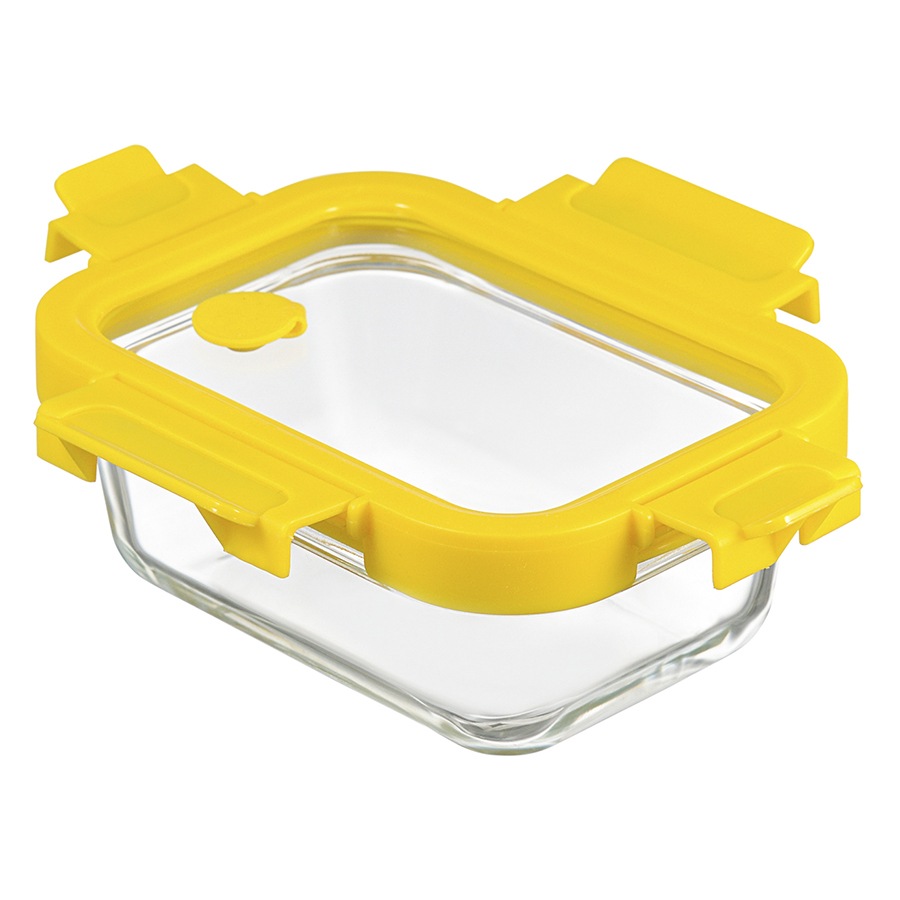 Изображение товара Контейнер для запекания и хранения прямоугольный с крышкой, 370 мл, желтый