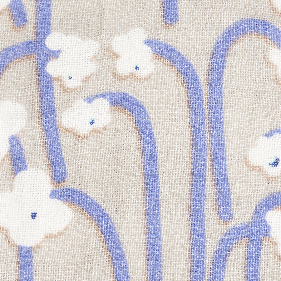 Изображение товара Набор из двух муслиновых полотенец с принтом Полярный цветок из коллекции Scandinavian touch, 50х70 см