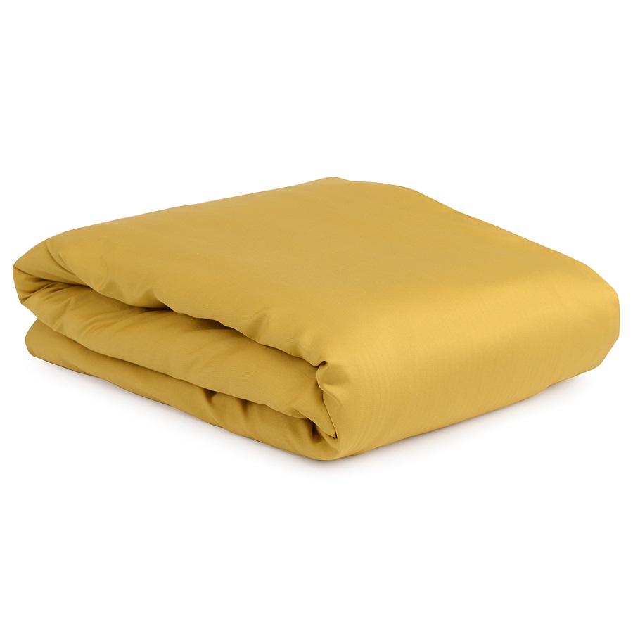 Изображение товара Комплект детского постельного белья из сатина горчичного цвета из коллекции Essential, 110х140 см