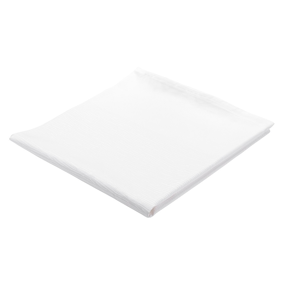 Изображение товара Скатерть жаккардовая белого цвета из хлопка с вышивкой из коллекции Essential, 180х260 см