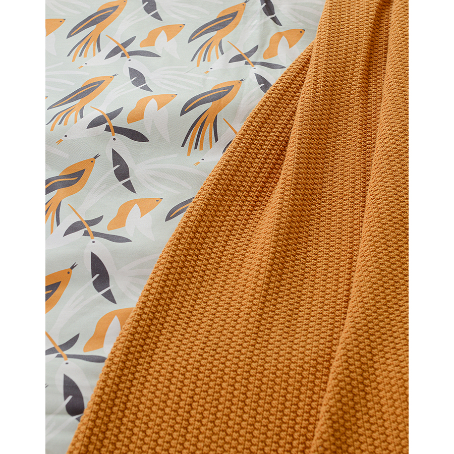 Изображение товара Комплект постельного белья из сатина с принтом Birds of Nile из коллекции Wild, 150х200 см