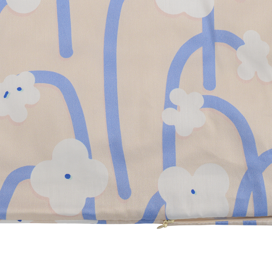 Изображение товара Комплект постельного белья сиреневого цвета с принтом Полярный цветок из коллекции Scandinavian touch, 150х200 см