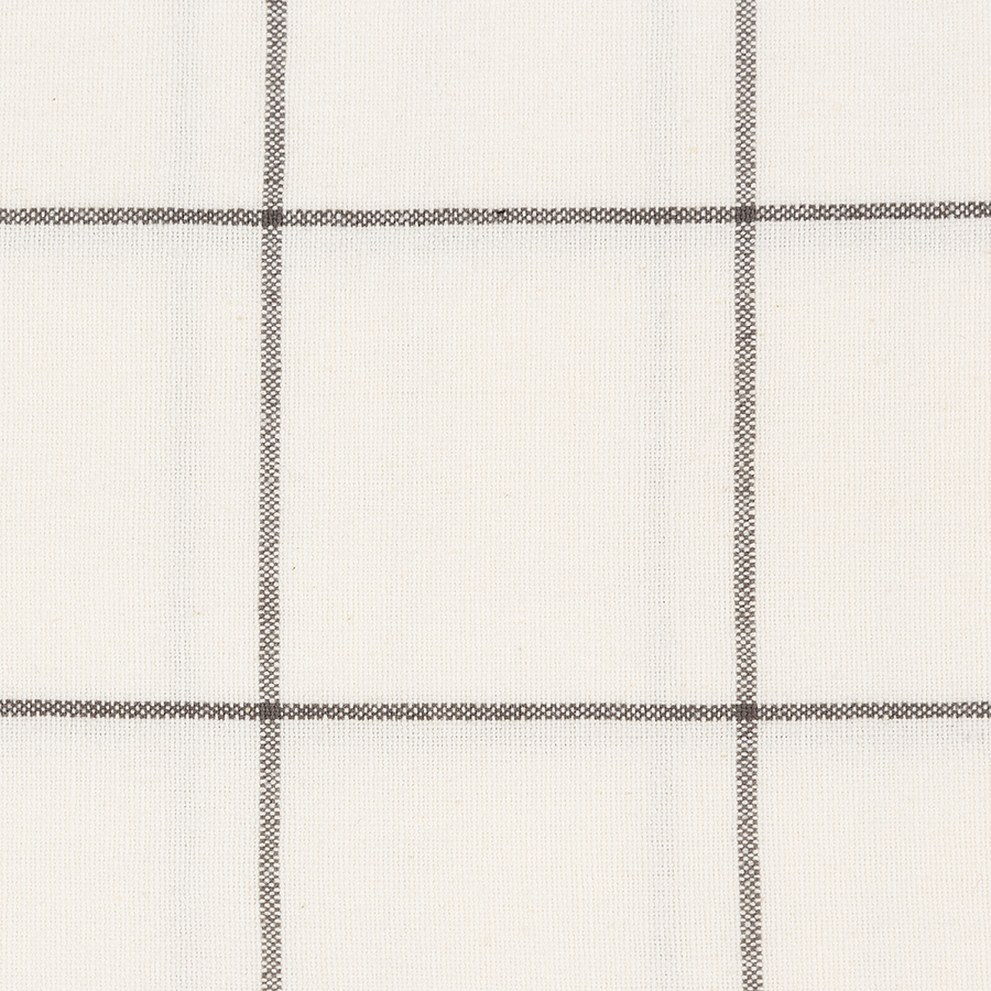 Изображение товара Скатерть из хлопка белого цвета в клетку из коллекции Essential, 170х170 см