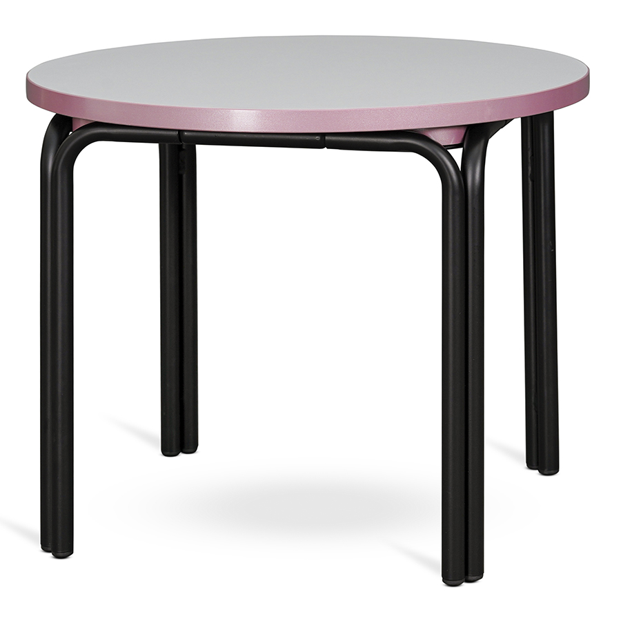 Изображение товара Столик кофейный Ror, Ø50 см, черный/серый/розовый