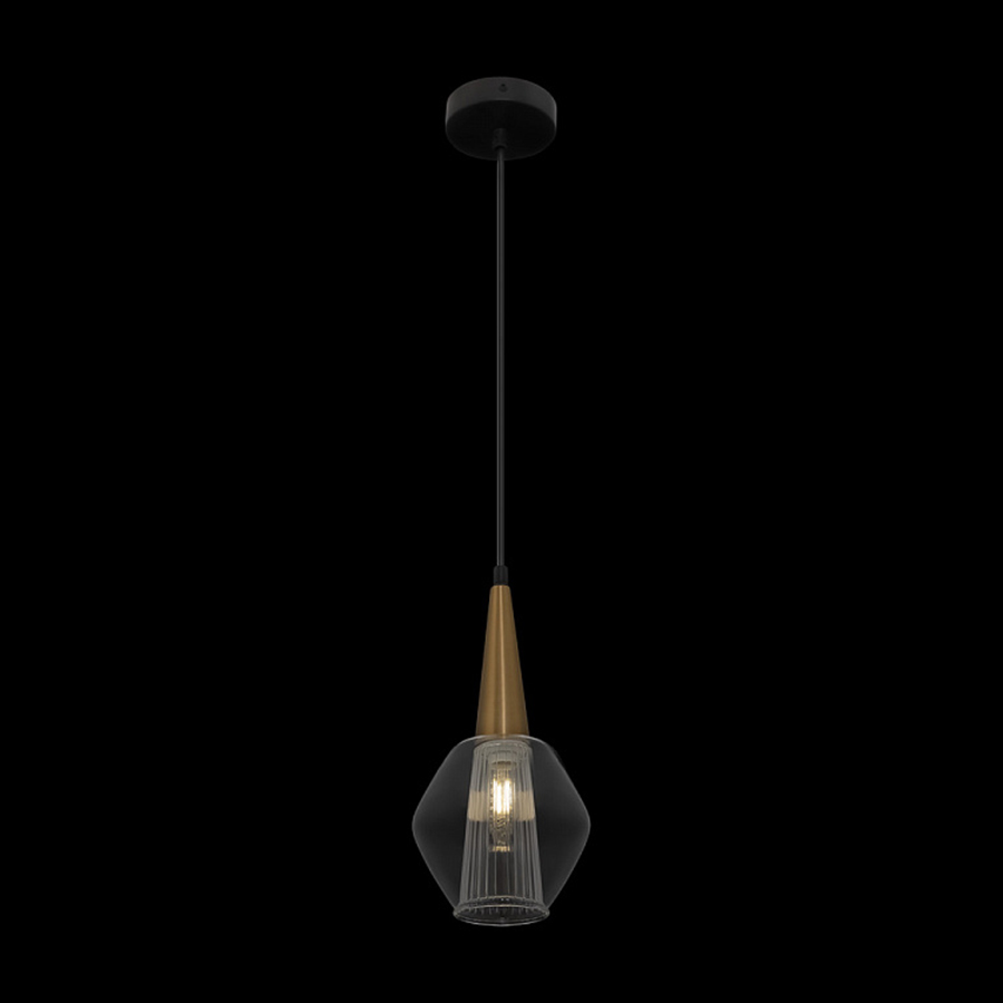Изображение товара Светильник подвесной Modern, Copita, 1 лампа, Ø15х36 см, черный с золотом