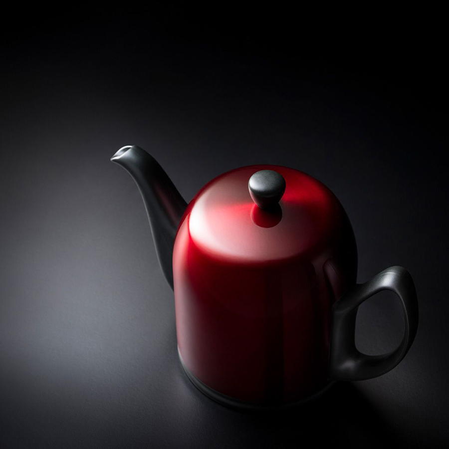 Изображение товара Чайник заварочный Salam Mat Black, 900 мл, черный/красный