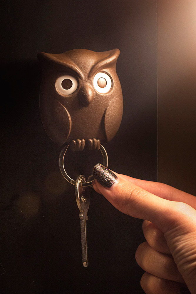 Изображение товара Держатель для ключей Night Owl коричневый