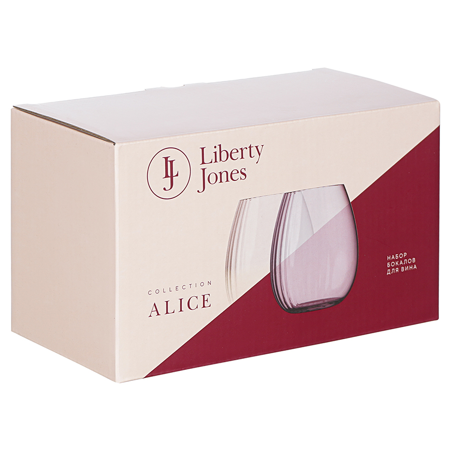 Изображение товара Набор бокалов для вина Alice в подарочной упаковке, 610 мл, 2 шт.