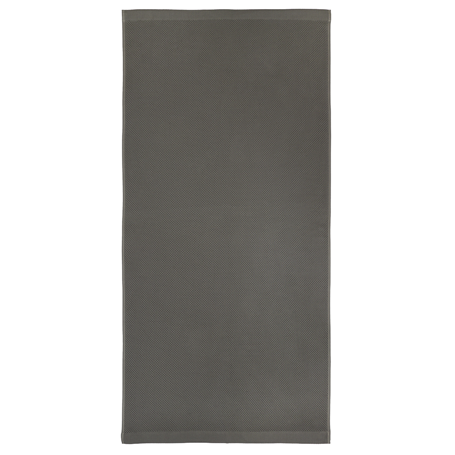 Изображение товара Полотенце банное вафельное темно-серого цвета из коллекции Essential, 70х140 см