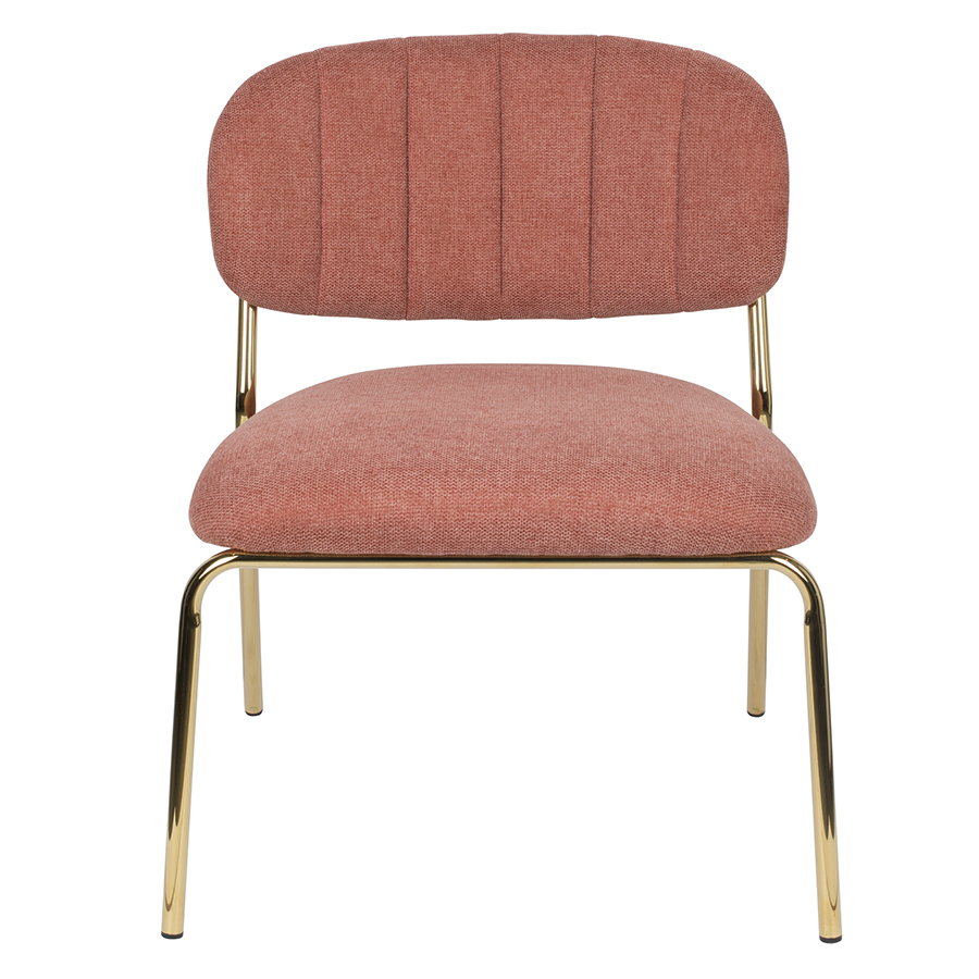 Изображение товара Лаунж-кресло White label living, Jolien, 56х60х68 см, розовое