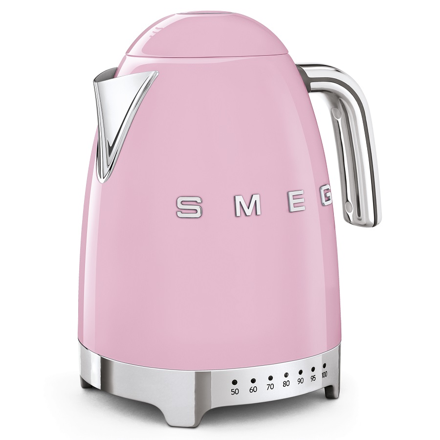 Изображение товара Чайник электрический Smeg с регулируемой температурой, розовый
